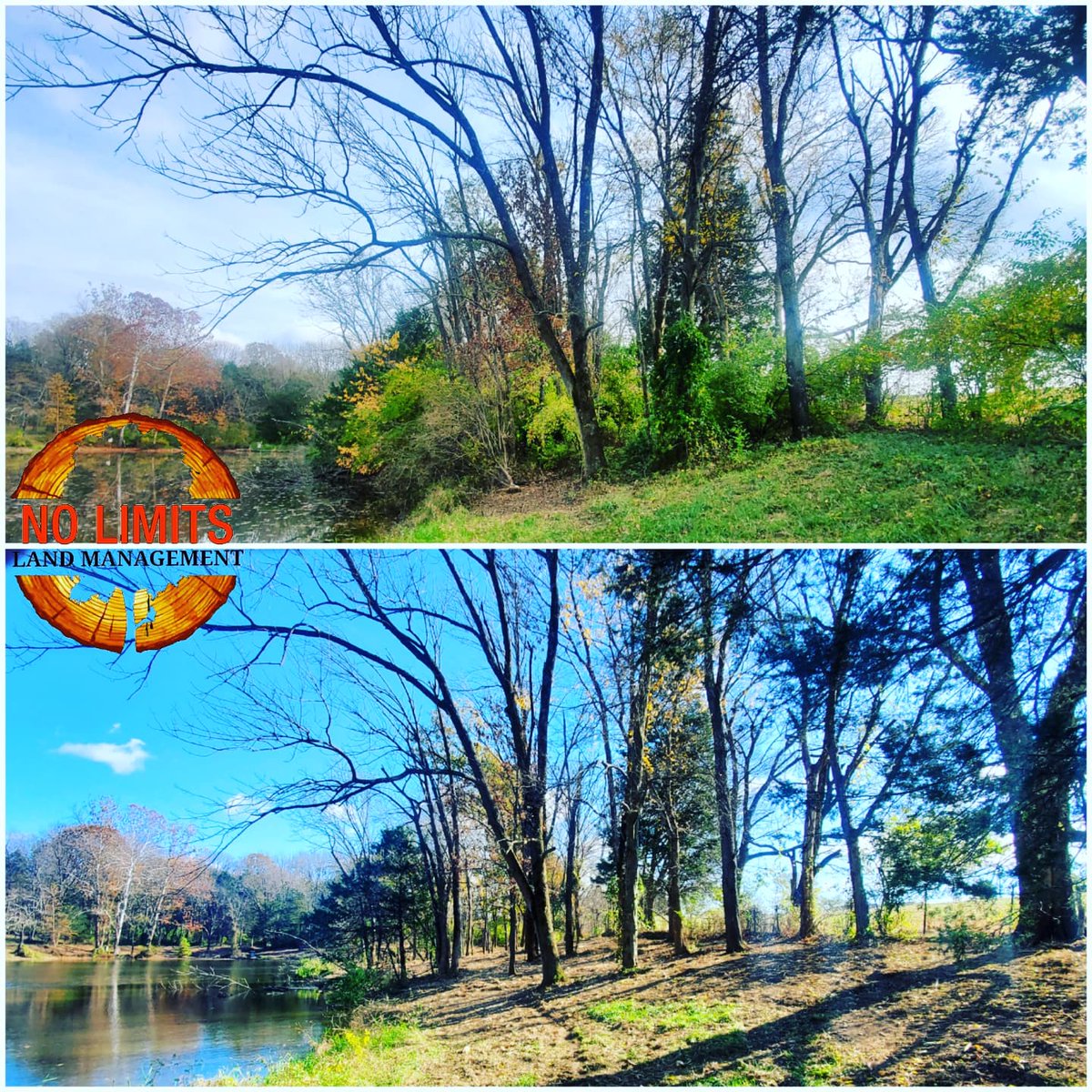 NoLimitsLand's tweet photo. #NoLimitsLandManagement doing a little pond clean up outside Washington, Mo!!! https://t.co/kKopQO4dEE
