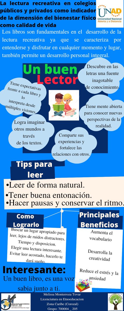 Melissa11945920's tweet photo. Buenas noches. Como estudiante de la UNAD en el programa de Licenciatura en Etnoeducacion comparto con ustedes una interesante infografia acerca de la lectura y su importancia.
#SERVICIOSOCIALUNADISTAENCASA https://t.co/lMr8piyDjs