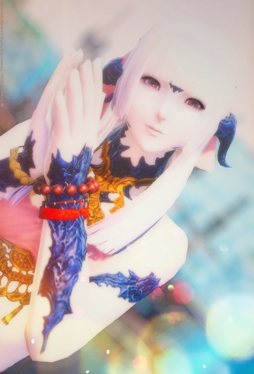 MaiMamiya's tweet photo. アウラちゃんに似合う服いまだに悩む〜˚‧º·(´ฅωฅ｀)‧º·˚ #XIV_PICTCLIP https://t.co/Ue0GkSAW1W