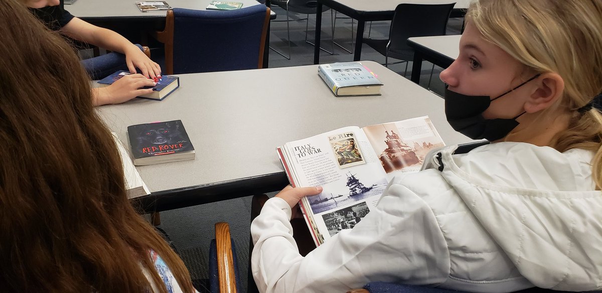 LSMSlibrary's tweet image. Inspiring to see students enjoying nonfiction about our military veterans and history today. #rsdlibraries #LaSallePRIDE