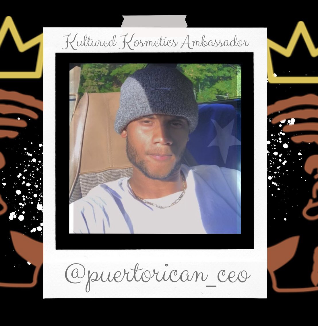 U_kUltured's tweet photo. A big welcome to our newest Ambassador!! Give him a follow on IG for me and stay tuned for Kultured Kontent on his page!! #ukultured #kulturedambassadors #blackbusiness https://t.co/X0reNGEhpK