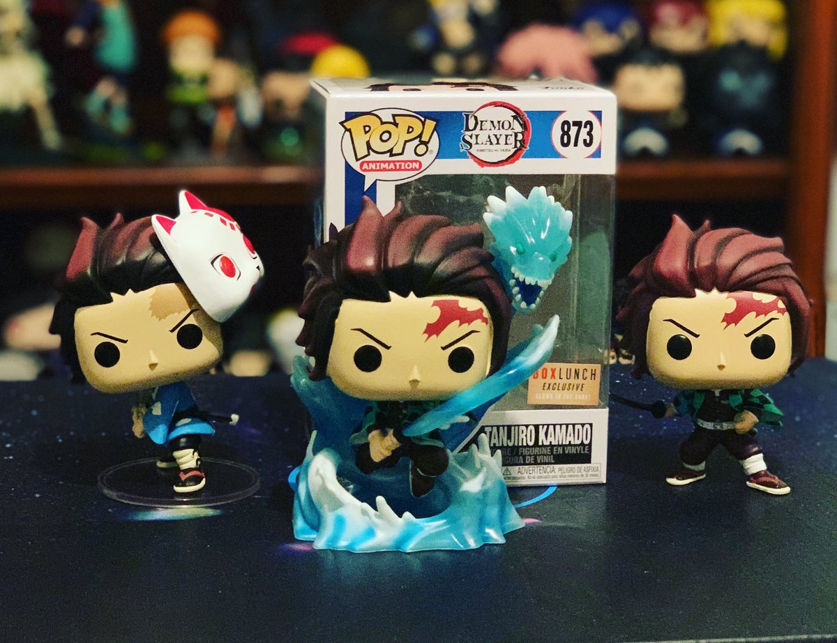 collectorchey's tweet photo. Let’s do a #poptripletsthursday with Tanjiro 💚🌊💚 #tanjiro #demonslay @funko https://t.co/kZ8TULH5N6