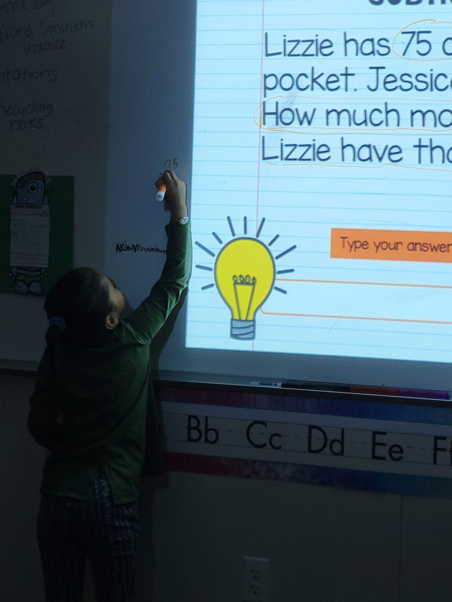 Rebash20709's tweet photo. Students got to be the teacher today when working on word problems. They walked the class through the steps to solve while explaining their thinking. At the end, someone said "Mrs. Ashley, it's harder to be a teacher than I thought."  @ClancyMathMom @EastsideCISD @terribnsn https://t.co/IUJb2iAldt