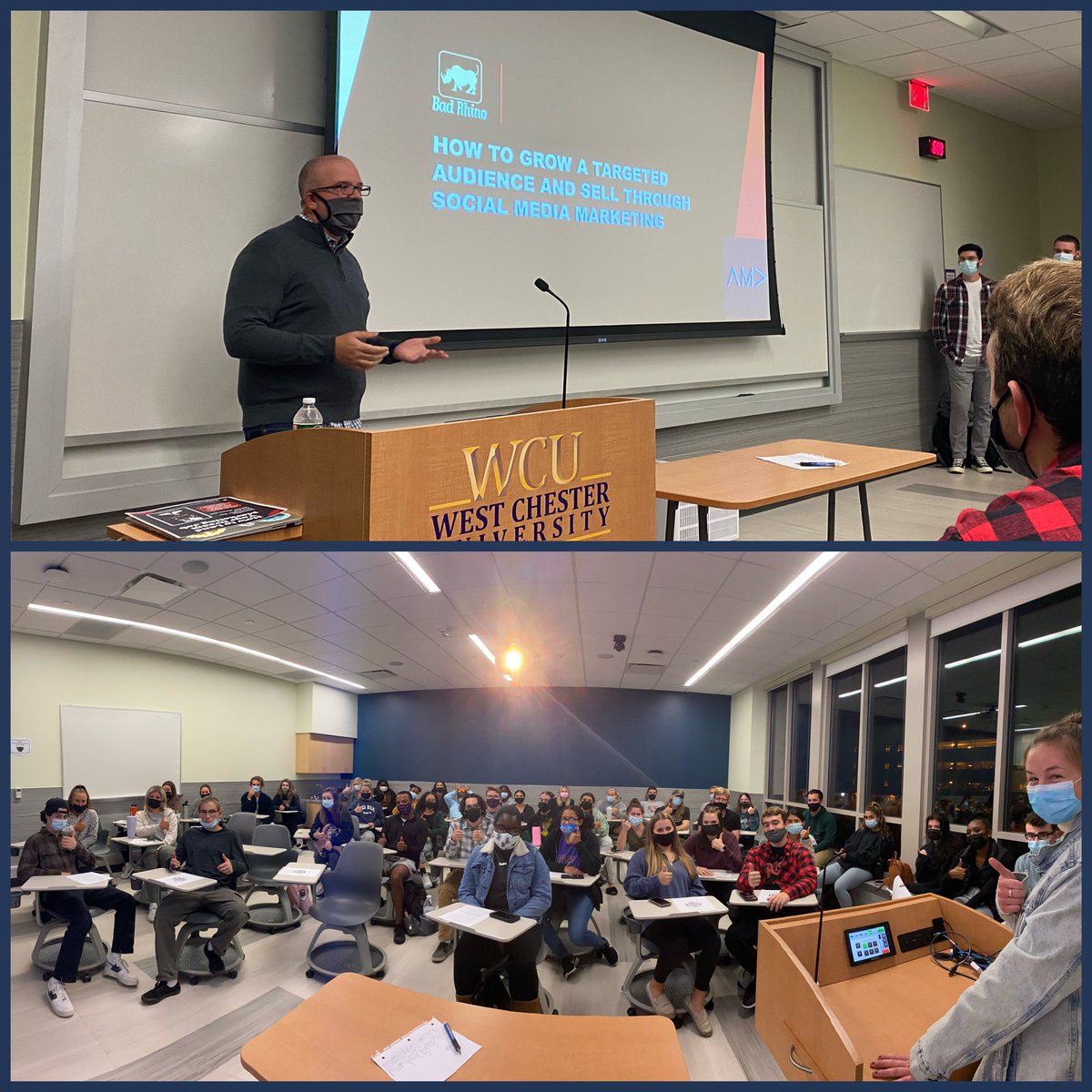 wcu_ama's tweet photo. Thank you everyone for coming to our meeting with @BadRhinoINC tonight and thank you to Marty McDonald for giving an awesome presentation❗️We hope to see everyone at our next meeting on December 9th❗️ https://t.co/9qeIZ75aFc