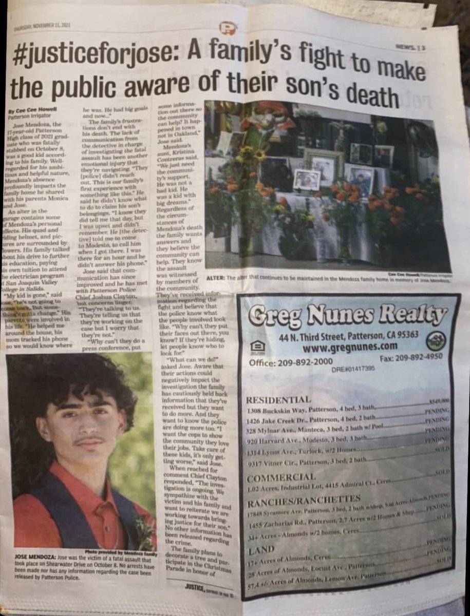 Lizette_rivas10's tweet photo. Pls take some time to rt someone on your timeline could help us get him justice #justiceforjose https://t.co/awKvmrbQ2T