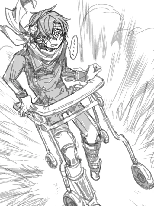 #助けてグラッシー

SCP関係のメモ。
ジェラルド博士のビジュアルが不明だったので、まほろ様のキャラデザをお借りして描きます。ライダー的なスカーフ好き…!

ジェラルド博士の運転スキル、四輪歩行器は対象に入るのだろうか、、、どうなんだろうか。って、なかば衝動的に描きました。 