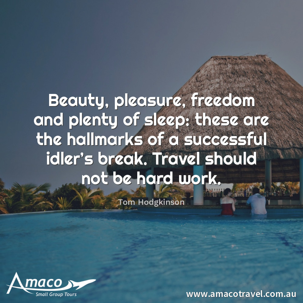AmacoTravel's tweet photo. Imagine a holiday where you don't have to worry about anything. Everything just happens. Everything is better than you imagined, the food more intense than you thought possible. Everything runs seamlessly. Welcome to an Amaco Tour. #amacotravel #amacowow #notjustaconference https://t.co/gyrtYSlSPR