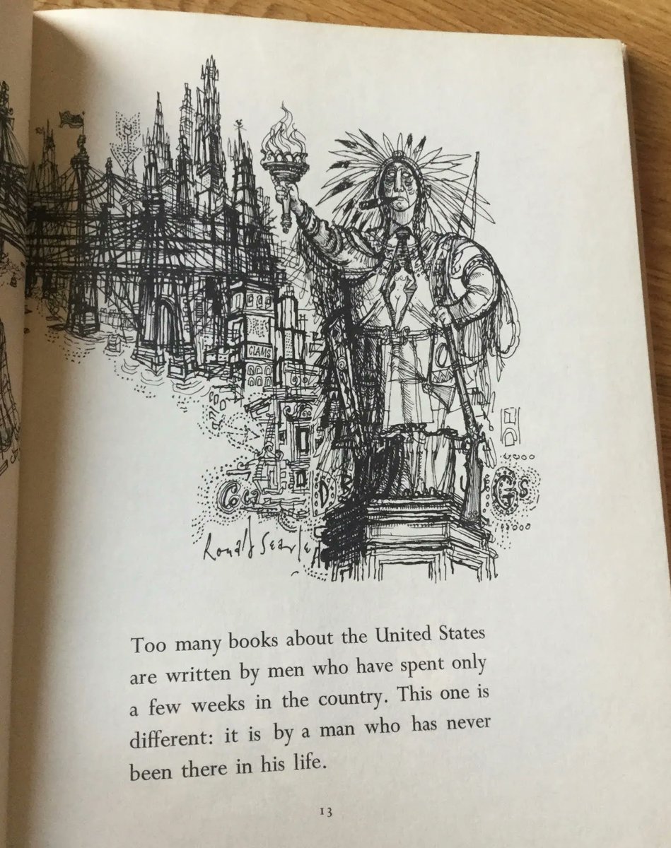doc_nad's tweet photo. Sylvan Byck's Copy of Alex Atkinson and Ronald Searle's By Rocking-Chair Across America https://t.co/FzAxdg9GBa #RonaldSearle #AlexAtkinson https://t.co/t2GdRA6cKa