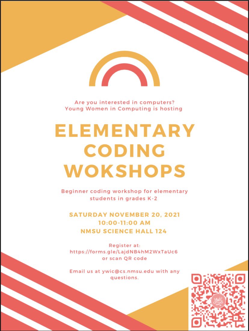 Join us for our Elementary workshops!!!