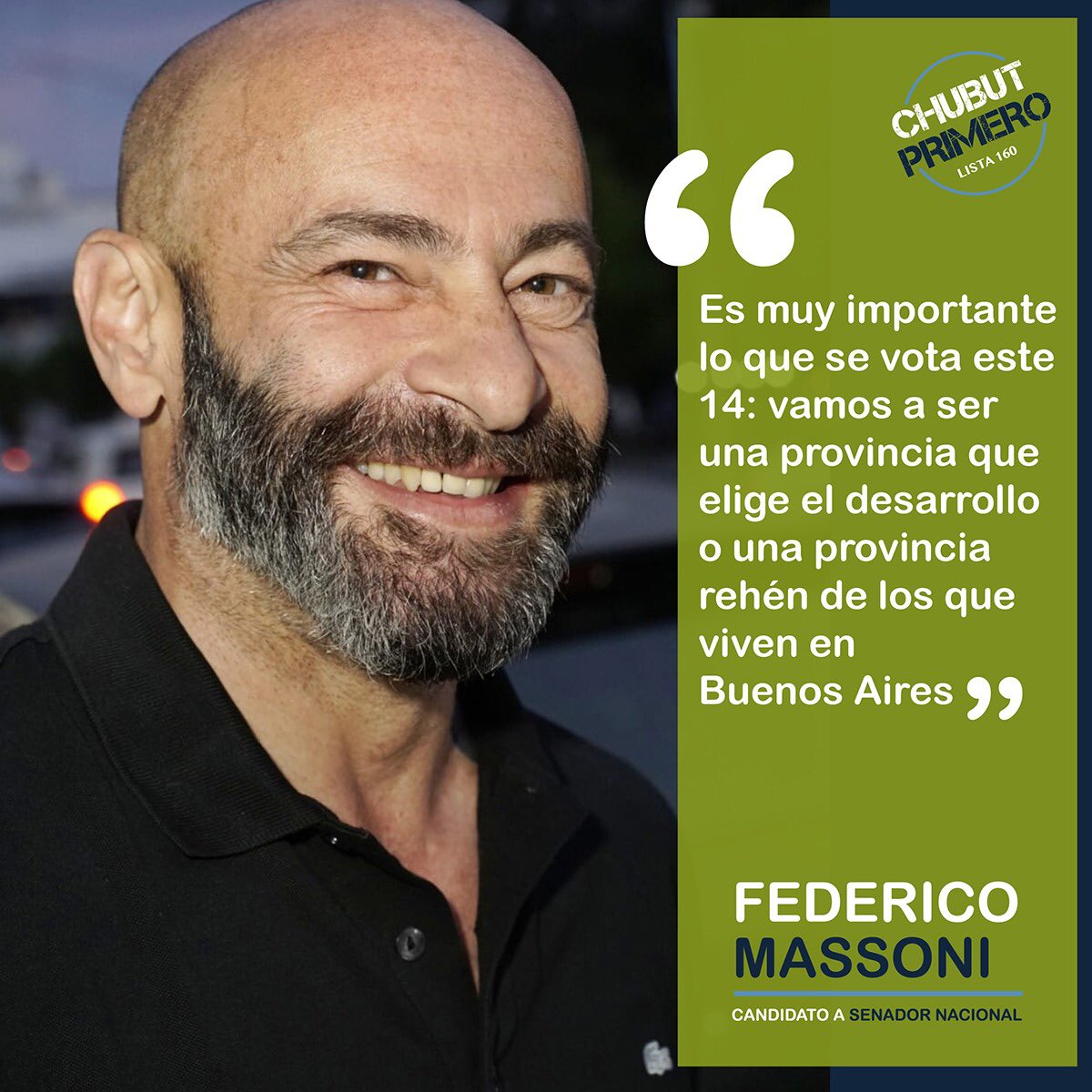 ChubutPrimerook's tweet photo. 👉 @massonifederico en📍Trelew 

🗣 “Es muy importante lo que se vota este 14; vamos a ser una provincia que elige el desarrollo o una provincia rehén de los que viven en Bs As”

“Para defender a Chubut hay que sentir a Chubut. Eso es lo que nos pasa a nosotros”

#NosUneChubut https://t.co/WGi2MeUOaf