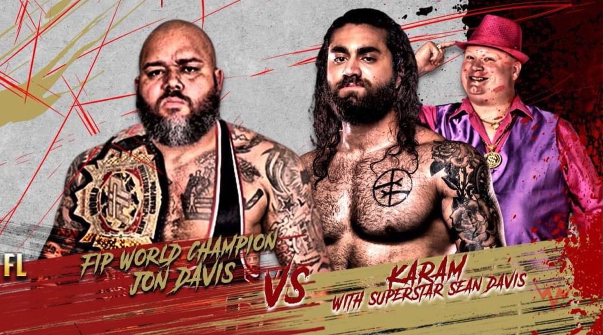 WWNLive's tweet photo. This Sunday!! 
WWN Supershow: Battle of The Belts
Sun Nov 14, 7pm
OCC Road House
Clearwater, FL 

#WWNFIP champ @JonDavis817 defends against @karampro_ 

Tix; https://t.co/aYdw07LWjy
Stream; https://t.co/BGjZSVd73g 

#wrestling #battleofthebelts #WWNFIP https://t.co/F1FAWbGmUU