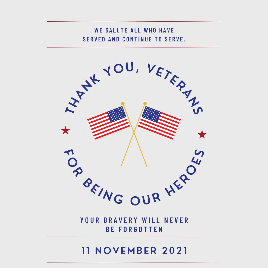 Thank you for serving to protect us. Have a great #VeteransDay from  Days Inn Jamestown Hotel ❤️ #thankful #veteran