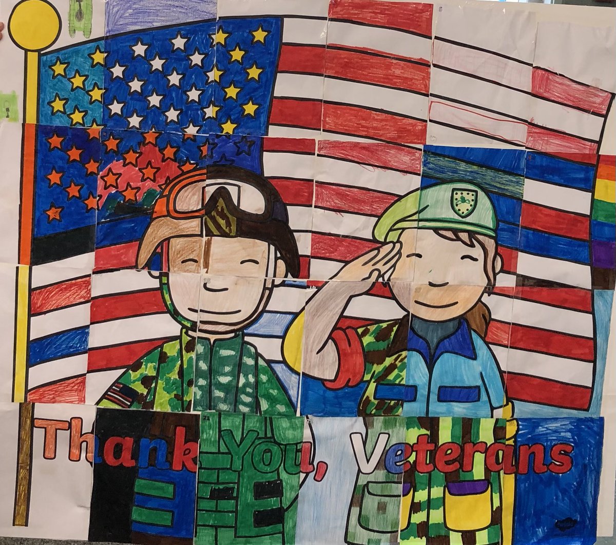 mlam_mandy's tweet photo. Thank you, Veterans!! From Ms. Lam’s 3rd graders. https://t.co/dmfzc1Ms6H