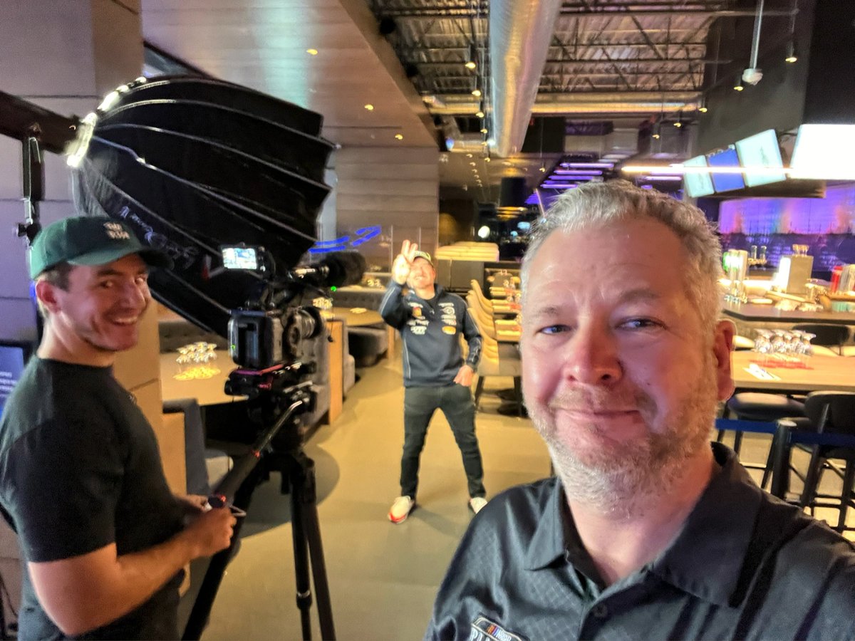 Just did a couple of days of shop visits along with a team party where I saw lots of team members and drivers. God damn do I love this series. Love telling their stories. Very privileged @NASCARPintys