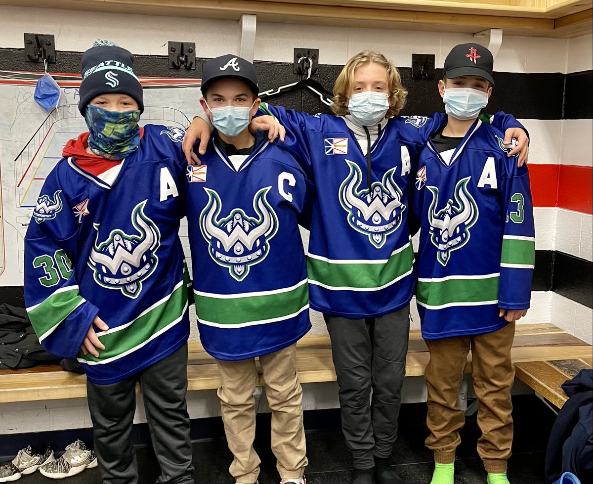 U13BWarriors21's tweet photo. Tonight we named our team captain, Alex Butler, and assistant captains Owen Boutcher, Hayden Hobbs and Max Osborne! I know they will continue to be great leaders on our team! #finecrew #gowarriors https://t.co/FHVwdQC2kd