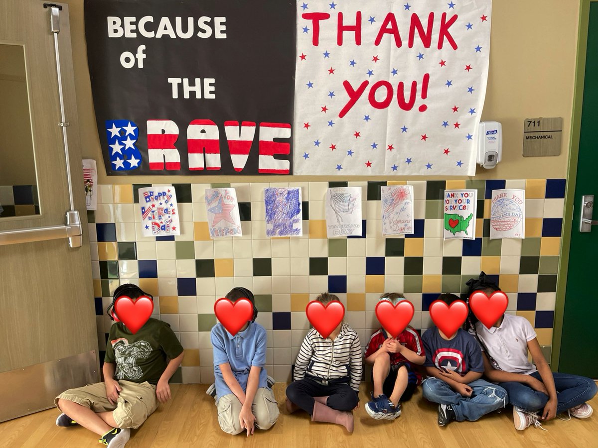 MsMedinasClass's tweet photo. Happy Veteran’s Day! My class loved cheering and celebrating all of the veterans that came to @CimarronElem! #CEcheetas https://t.co/Yvc7giszO1