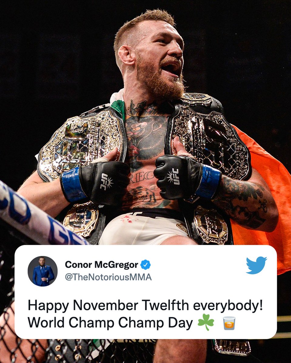 Espn Mma On Twitter: "Five Years Ago, Conor Mcgregor Became The First Double Champion In Ufc History. Mcgregor Celebrated "Champ Champ" Day By Declaring Himself Next In Line For A Title Shot
