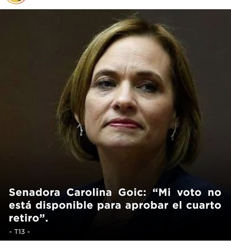 benbarahona's tweet photo. Existe algun delito o eventual caso de corrupcion si vemos en 12 meses a Carolina Goic como Directora de AFP a presidente de Asociacion de AFPs? https://t.co/OAINhmPkwV