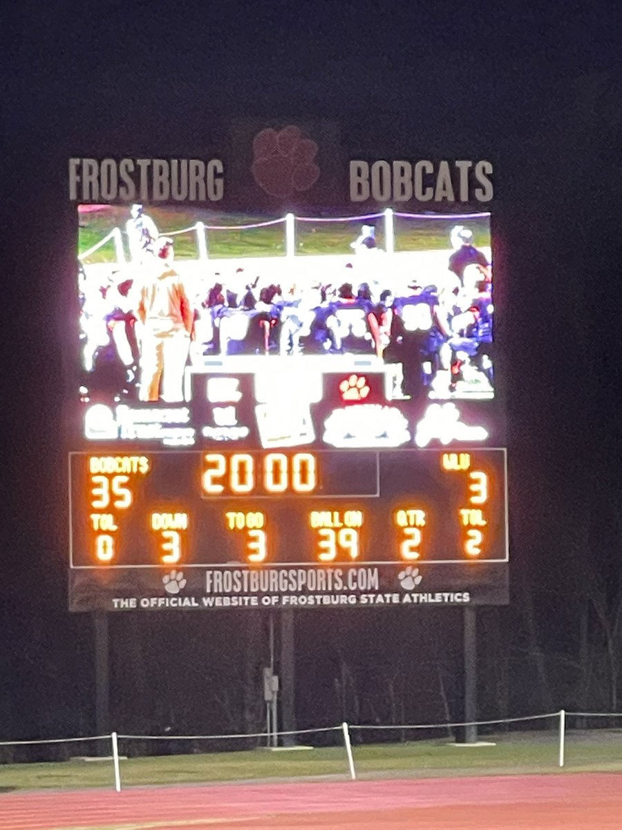 EHScoach55's tweet photo. Bobcats making a lot of noise on both sides of the ball and lead West Liberty 35-3 at the half. A Bobcat win would give them a MEC Conference Championship! 🏆 Let’s Go Bobcats! 🐾 Pound Cats Pound 🐾 #Finish #1Bucket https://t.co/h1SZIU5cdj