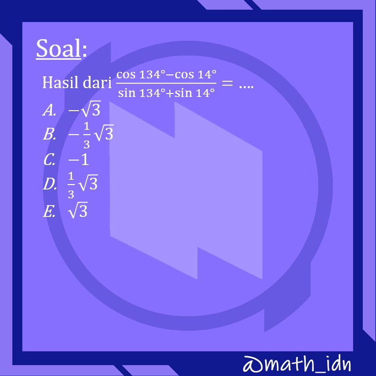 math_idn's tweet photo. Soal!!!
.
.
.
#mathidn #matematikadasar #utbk2022 #sbmptn2022 #math #mtk #materiutbk #ugm2022 #undip2022 #ui2022 #simakui2022 #simakui #matematiksaintek https://t.co/qRXaqinnCP