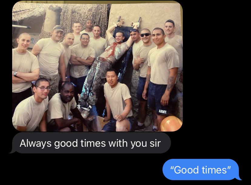 The “best times” of our lives. Happy #VeteransDay to my brothers and sisters in arms 🇺🇸