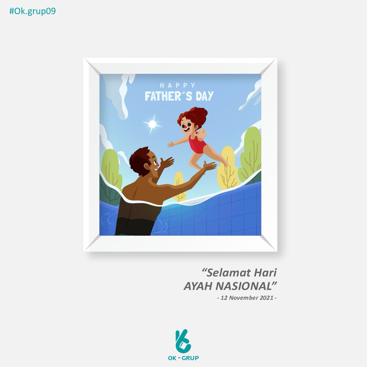 ok_grup's tweet photo. Selamat Hari Ayah Nasional 2021. Terima kasih telah memberiku banyak cinta, perhatian, dan perlindungan. Kau benar-benar ayah terbaik! Selamat Hari Ayah!

#HariAyahNasional #hariayah #ayah https://t.co/a0XHPtAH1f