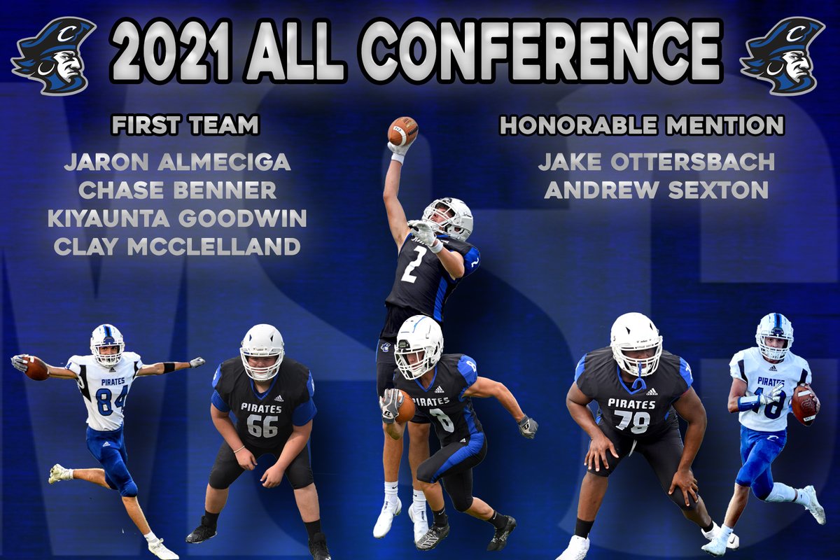 Congratulations to all the Pirates who were selected to the 2021 <a href="/MSConference/">Mid-Southern Conference</a> All Conference teams for football!

<a href="/Talk_With_Hawk/">Jason Hawkins</a> <a href="/newstribscores/">News&Tribune Sports</a> <a href="/C_Benner2/">Chase Benner</a> <a href="/jake_ottersbach/">Jake Ottersbach</a> <a href="/clay_mcclelland/">Clay McClelland</a> <a href="/K_Goodwin2022/">Kiyaunta Goodwin</a>