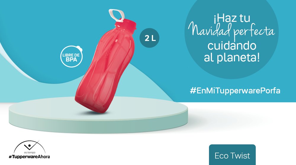 MXTupperware's tweet photo. Con #TupperwareAhora, además de hidratarte con la cantidad de agua necesaria, te olvidarás de las botellas de PET. ¡Contribuye a mejorar el medio ambiente sólo #EnMiTupperwarePorfa! https://t.co/df3I6SzDNI https://t.co/VzQqew3Ey4