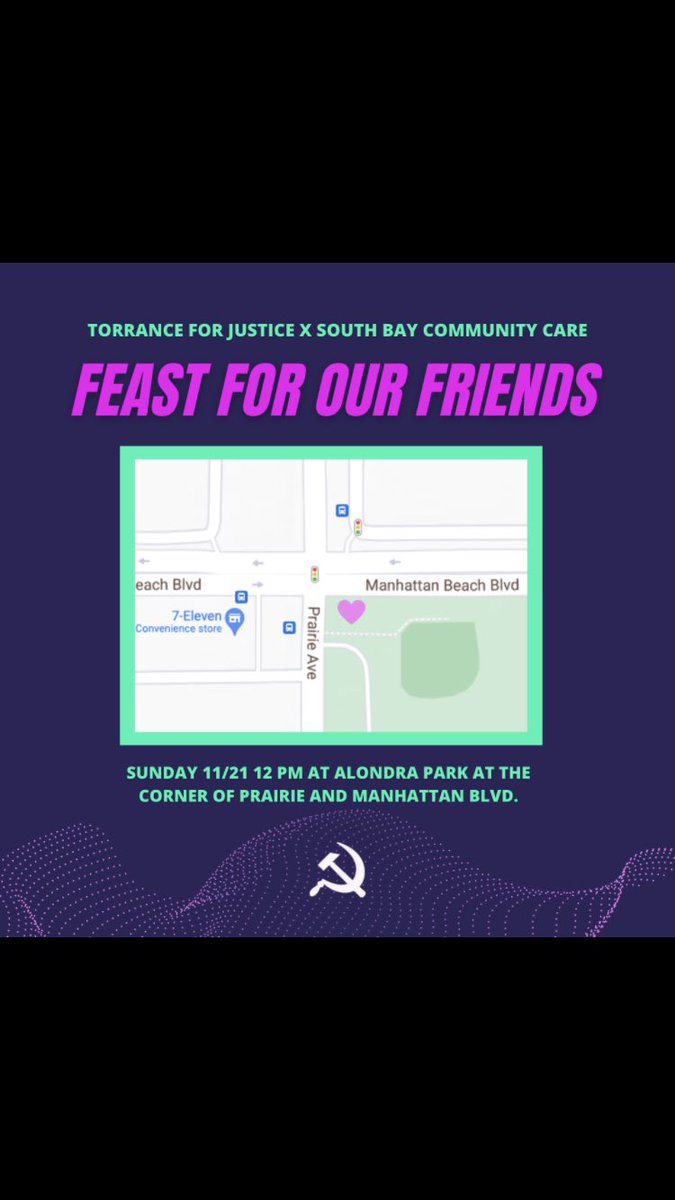 TorranceJustice's tweet photo. We are colabing with our friends at @sbcommunitycare for a feast for our friends! https://t.co/LmhKkSPVV5