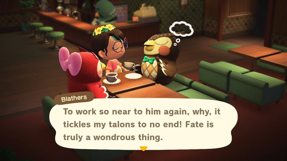 AmandaRuthAC's tweet photo. All of the interactions in the Roost have been precious! 
#theroost #acnhupdate #blathers #celeste #AnimalCrossing #ACNH https://t.co/xpigocEn1W