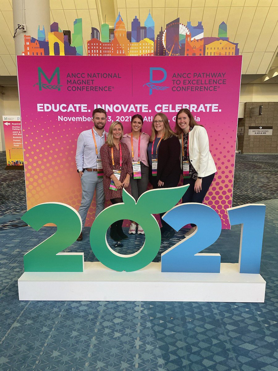 Attending 2021 Magnet conference, celebrating nursing.