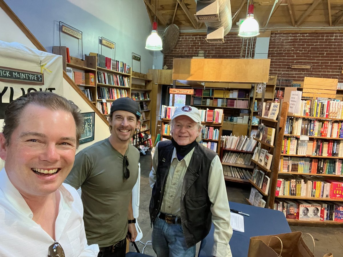 Meeting Rick McIntyre, preeminent wolf researcher and author of the great books about Yellowstone Wolf 8, Wolf 21, and Wolf 302 was a huge privilege. What an amazing dude. With <a href="/geoffclark/">Geoff Clark</a>