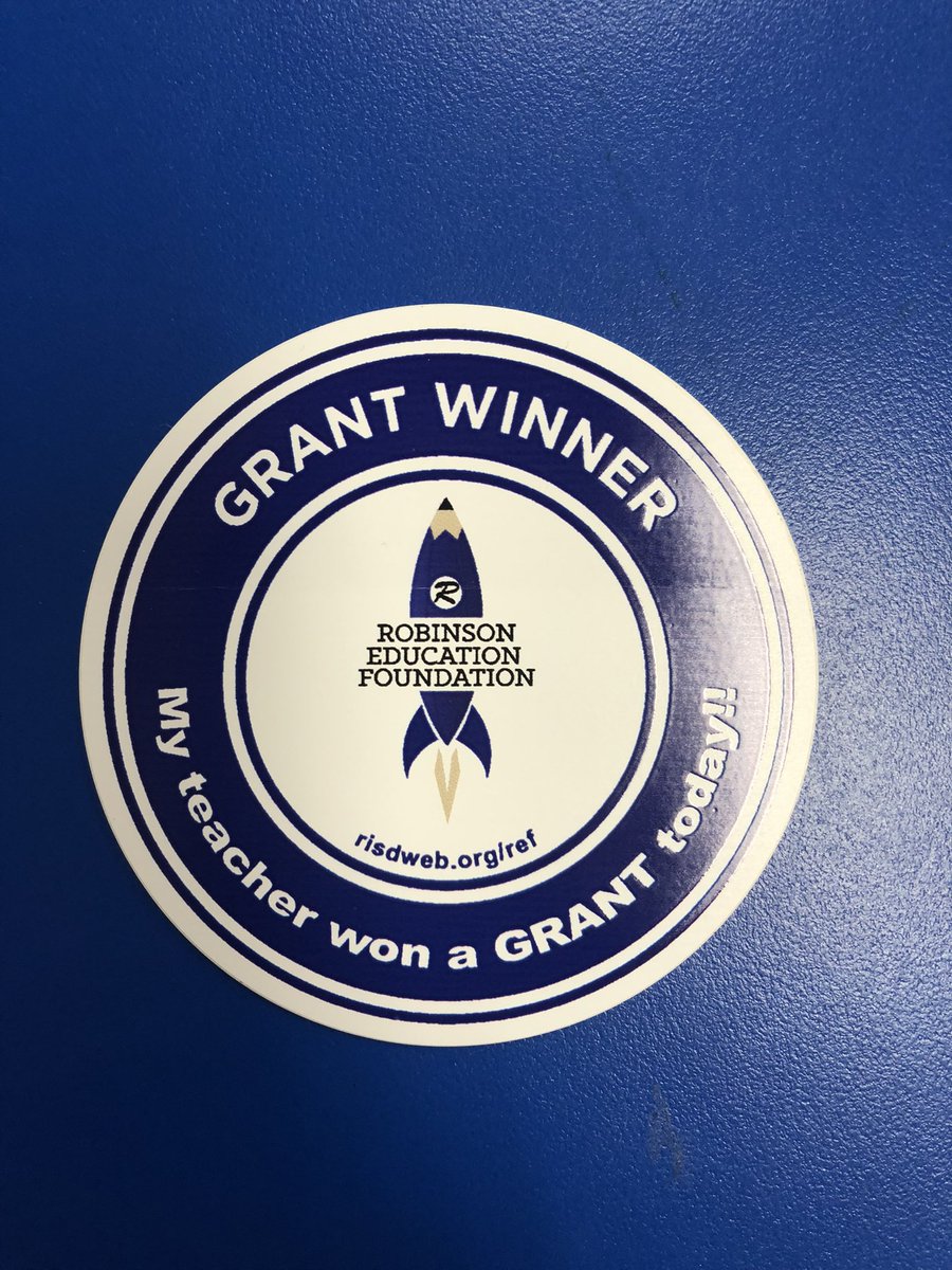Thank you Robinson Education Foundation for awarding my class great new math and science stations! <a href="/ElemRob/">Robinson Elementary</a> <a href="/robinson_ef/">RobinsonEF</a>  <a href="/robinsonisd/">Robinson ISD</a>