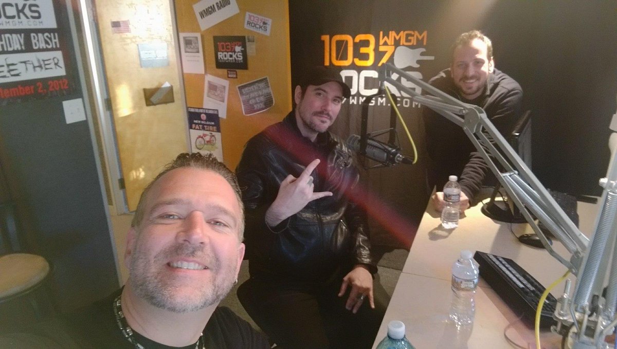 1037WMGM's tweet photo. 11/11/2016 with #Moon @SeanPatrickWMGM & @BenBurnleyBB @breakingbenj 🤘🏼
We think he should visit again!!!
#BreakingBen #Radio #Jersey https://t.co/zFyiwMI39a