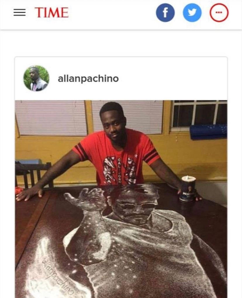 liquidpencil's tweet photo. Salt art throwback Thursday #tbt #tme #art #saltbae https://t.co/TdJpkBZ1cW https://t.co/zmKraQWr8j