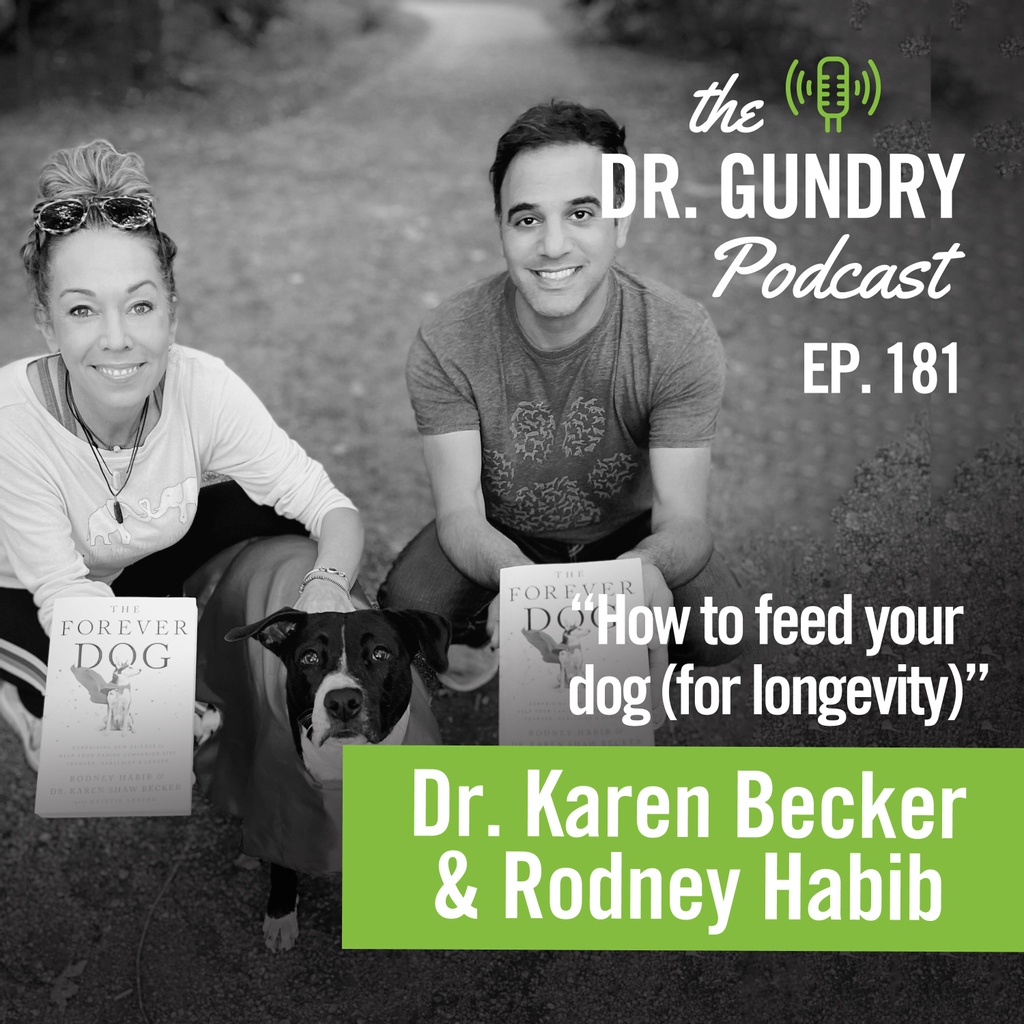 Dog lovers! I know you're out there. This week on The Dr. Gundry Podcast, my guests, <a href="/drkarenbecker/">Dr. Karen Becker</a> and <a href="/RodneyHabib/">Rodney Habib</a> discuss their new book "Forever Dog: Surprising New Science to Help Your Canine Companion Live Younger, Healthier and Longer"

l8r.it/35zp