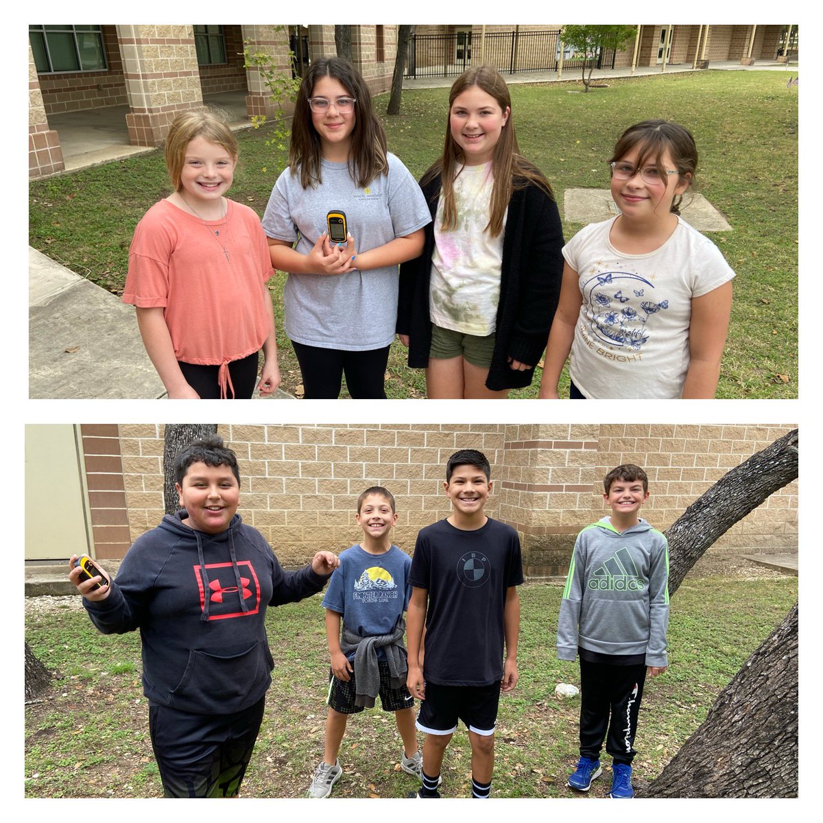 CiboloCreekES's tweet photo. The weather has been wonderful for 5th grade geocaching in PE. https://t.co/DEJEf1TRAh