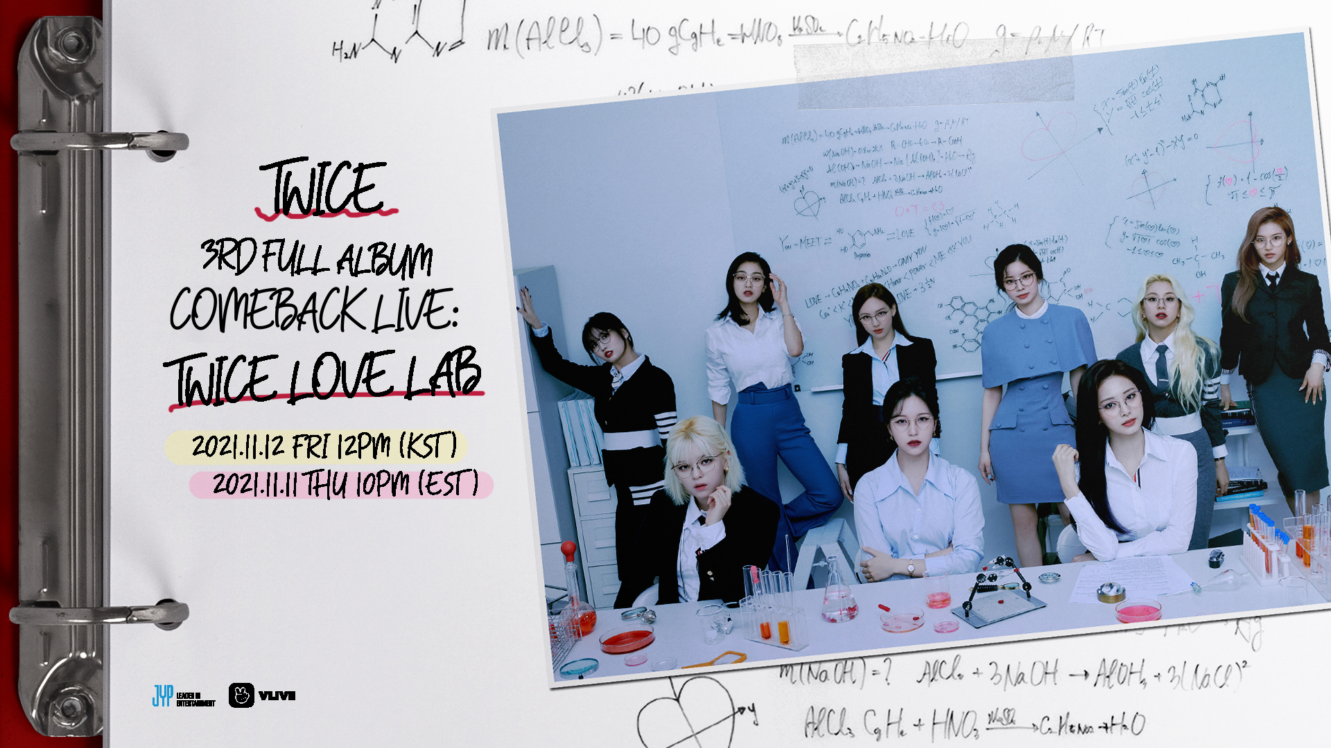 Twice Twice 3rd Full Album Comeback Live Twice Love Lab Once Are You Ready To Visit Our Love Lab On V Live T Co 9oirki3q0c Formula Of Love O T Lt 3 Pre Save Amp Pre Order