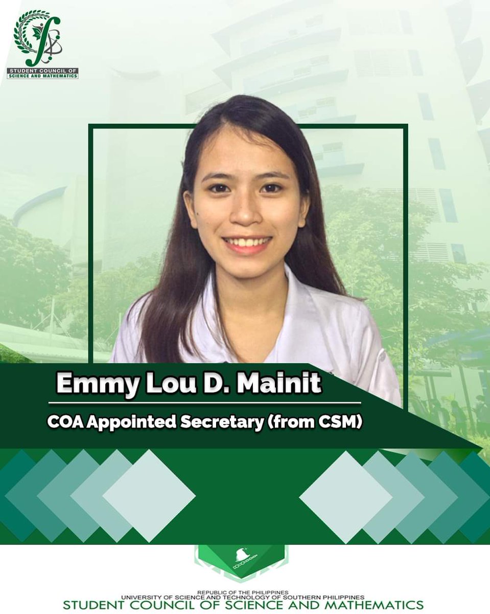 USTP_SCSM's tweet photo. Greetings, Wizards! 🪶

We have a new additions to the SCSM Family. Let's give them a warm welcome, the COA Officers from CSM!
Looking forward to the success of future events with your help.
Thank you for taking the challenge and welcome! https://t.co/y6m55Bf2FD