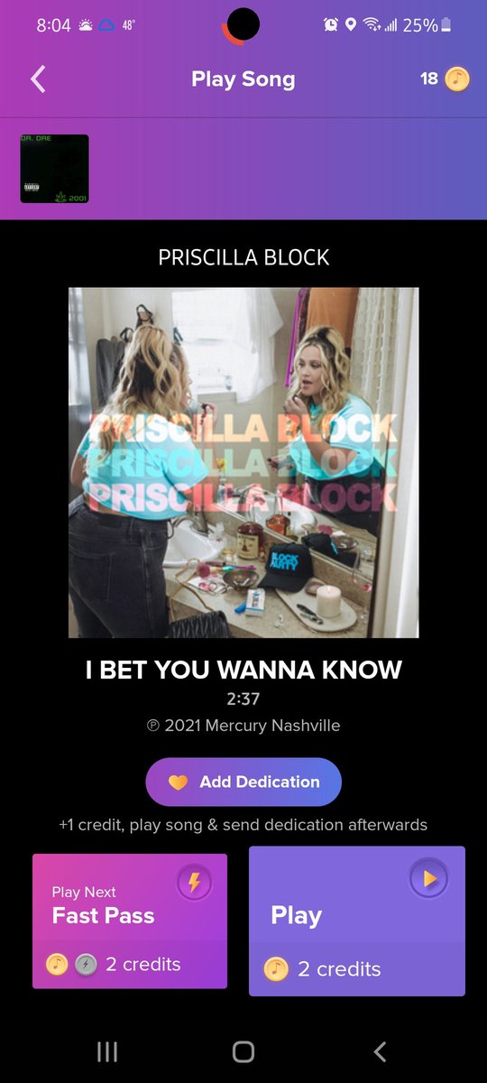 EAKrizka's tweet photo. @priscillablock is finally on @touchtunes and I'm freaking out!!!!! I've been waiting for this!! https://t.co/hUpdWvS1zH