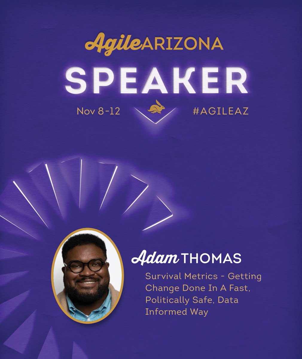 ProdMgmtByAdam's tweet image. 🔔 TOMORROW I am speaking at Agile Arizona 2021. Excited to help grow the #Agile community together! Save 20% with my discount code: aaz21-adam-thomas-20off: buff.ly/3wthycD  
#AgileAZ #ProductMgmt #SurvivalMetrics