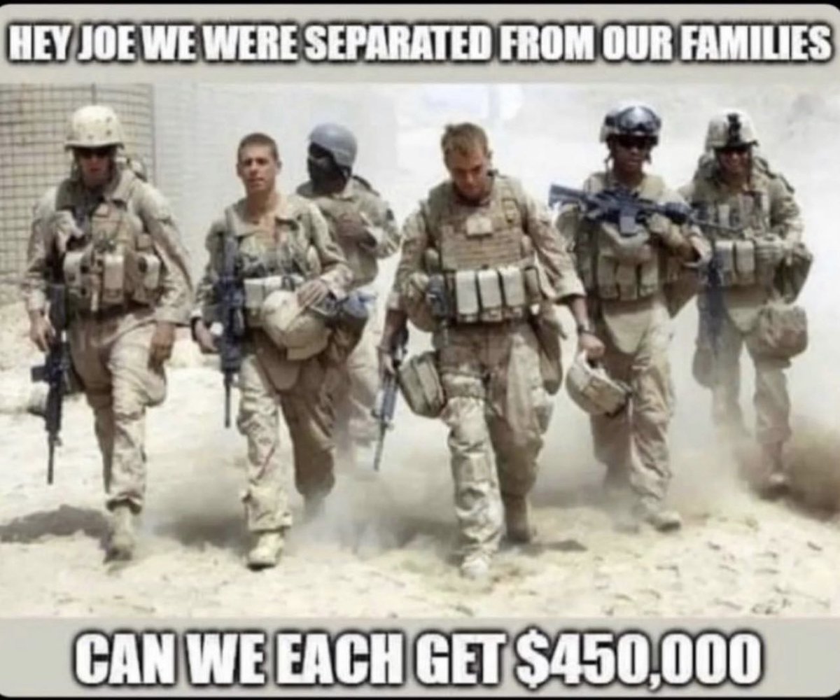 johnrich's tweet photo. Whaddya say, Joe? Sounds fair. #VeteransDay2021 https://t.co/A0zD6Vf3zc