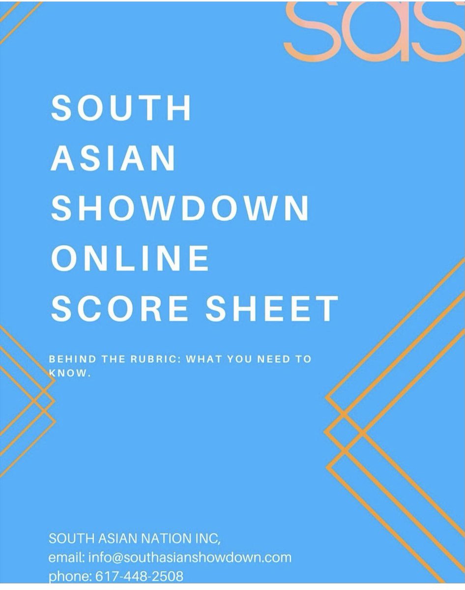Checkout South Asian Showdowns judging rubric! Link can be found in our linktree!