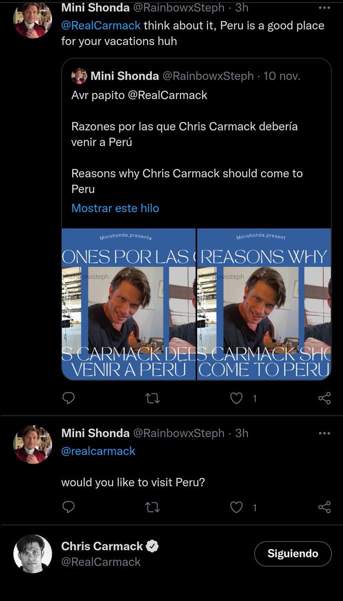 Is that a I am interested in knowing Peru?