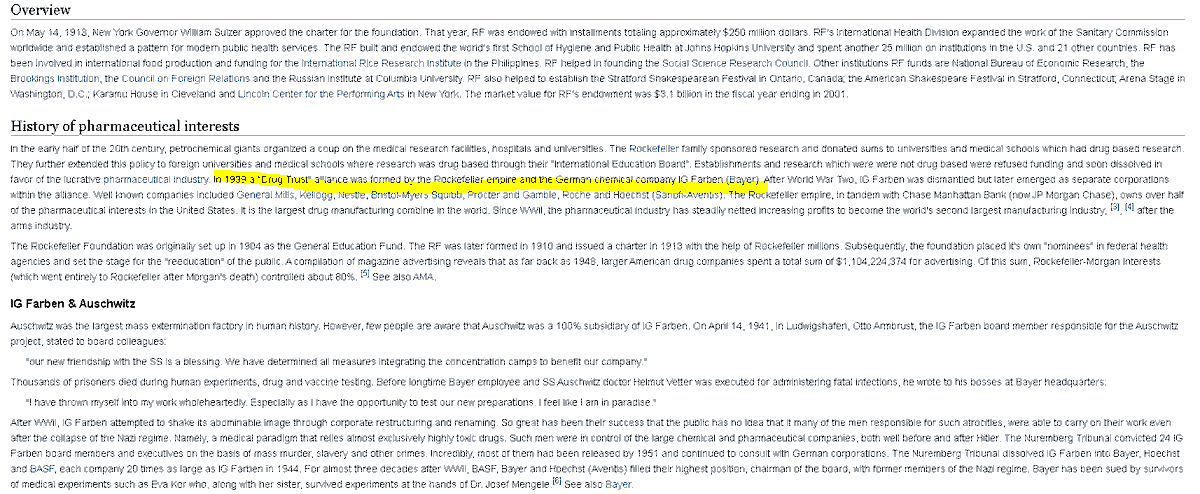 _boner71's tweet photo. @mikepompeo Makes you wonder who really won and what was WW2 really about if highly connected NAzis thanks to Operation Paperclip were given free passes from prosecution with Israel. 

Maybe the fact that Rockefellers were heavily invested with IG Farben prior might be ya clue https://t.co/JBlfVOlA11