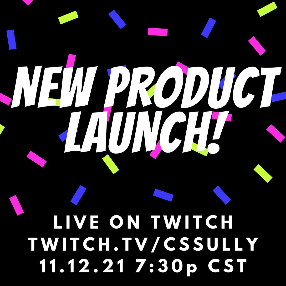 jtcustomsllc's tweet photo. Come check out our new product(s) unveiled live with @CSSully tomorrow (Friday 11/12) at 7:30p cst on twitch.
Sully goes live at 6pm cst https://t.co/l5Keq1UzXf
Products will be available on our website simultaneously at https://t.co/vdXsmNvp5L
#NerdsUnite #cssully #twitch https://t.co/khkErK2oJw