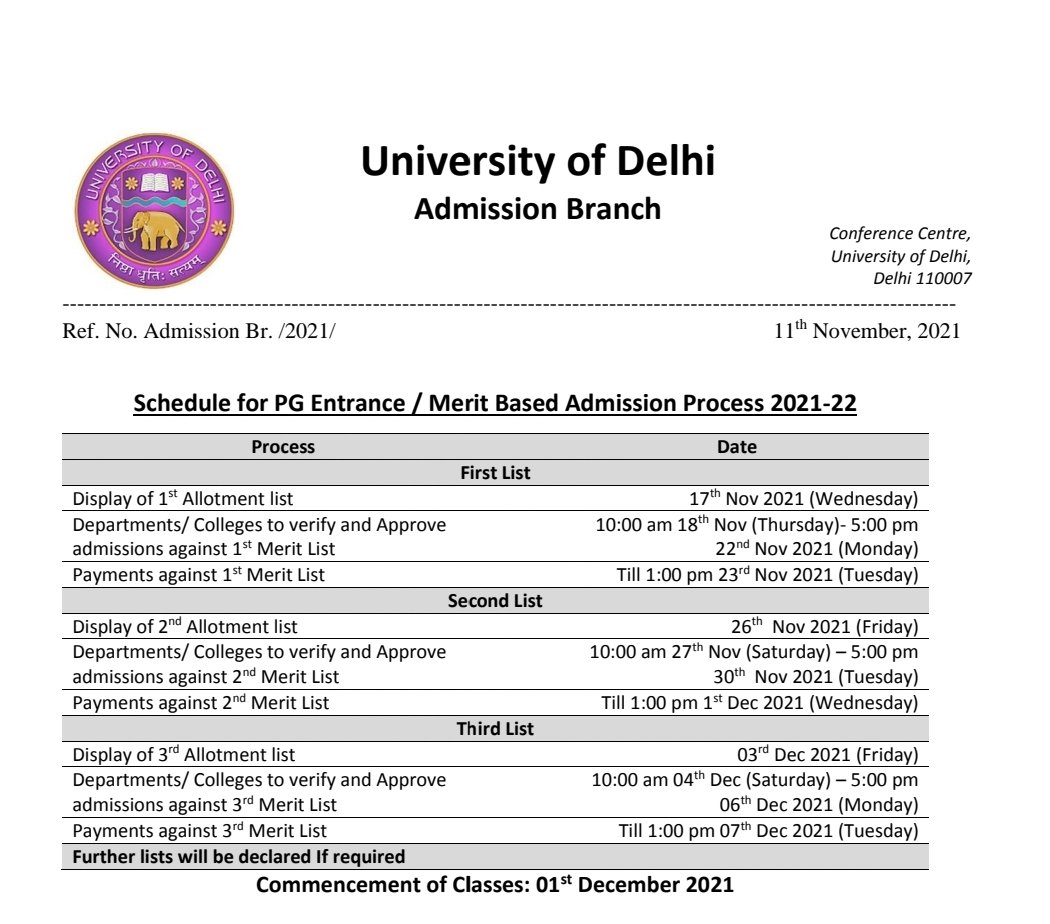 UnivofDelhi's tweet photo. #Admissions2021
Post-graduate schedule released.
Read details here below: https://t.co/En5Y6VVRmH