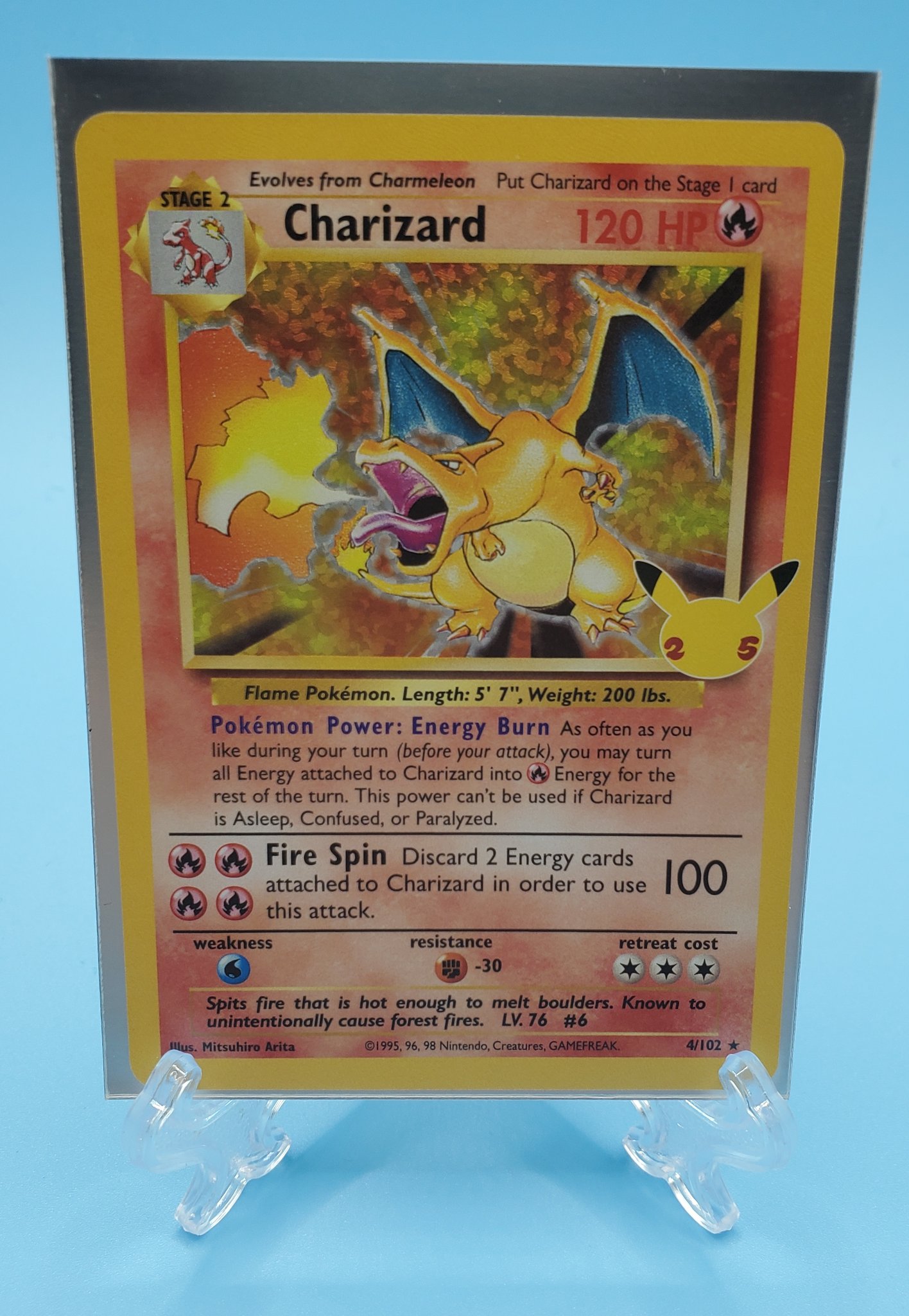 Pokemon Pack Family on Twitter: "We promised we'd try to top the Golden Mew  for our next giveaway so here it is. Winner gets a Celebrations Charizard!  To enter: 1. Follow us