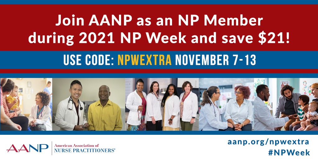 CAPNIndiana's tweet photo. Join or renew your @AANP_NEWS membership today to take advantage of #NPweek discounts that end on Saturday! Your membership to state and national NP membership supports the advancement of the NP role. https://t.co/ZfqmB7FbJG