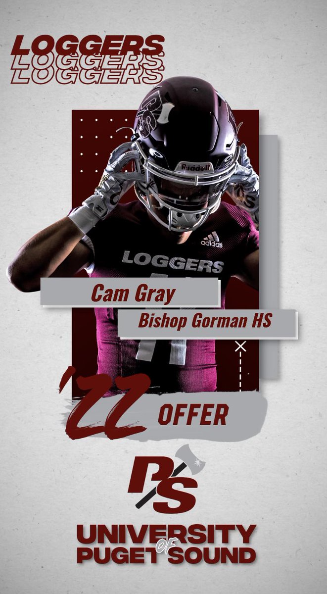 Cam Gray (@28camgray) on Twitter photo Blessed to say I have received my first offer to play at the next level. All glory to god , thank you to all my coaches and family who have helped me to this point! <a href="/BishopGormanFB/">Gaels Football</a> <a href="/CoachGoldizen/">Ethan Goldizen</a> <a href="/jeffthomas4/">Jeff Thomas</a> <a href="/P_S_football/">Puget Sound Football</a> Blessed to say I have received my first offer to play at the next level. All glory to god , thank you to all my coaches and family who have helped me to this point! <a href="/BishopGormanFB/">Gaels Football</a> <a href="/CoachGoldizen/">Ethan Goldizen</a> <a href="/jeffthomas4/">Jeff Thomas</a> <a href="/P_S_football/">Puget Sound Football</a>